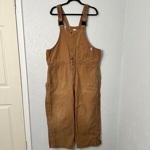 Vintage 90s Westex UltraSoft FR Union Made Arc‎ Rated Duck Canvas Overalls large